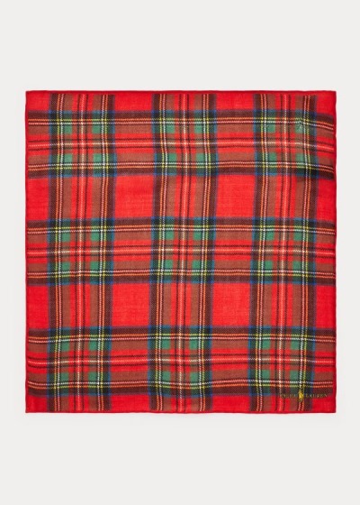 Lenço Quadrado Polo Ralph Lauren Tartan Wool Pocket Homem 09857-LYAH